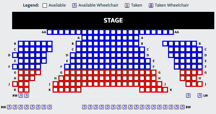 Prizery Chastain Theater Seating Chart